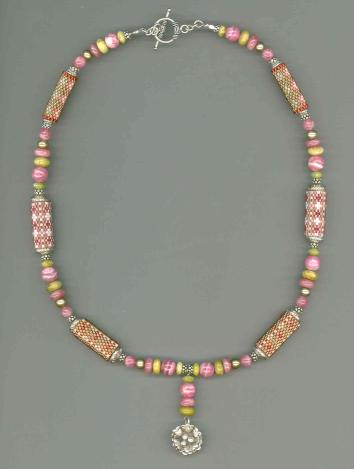 Beaded Beads in Rose