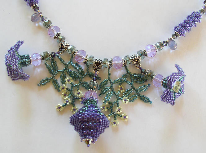 Balloon Flower Beaded Jewelry Kit Detail