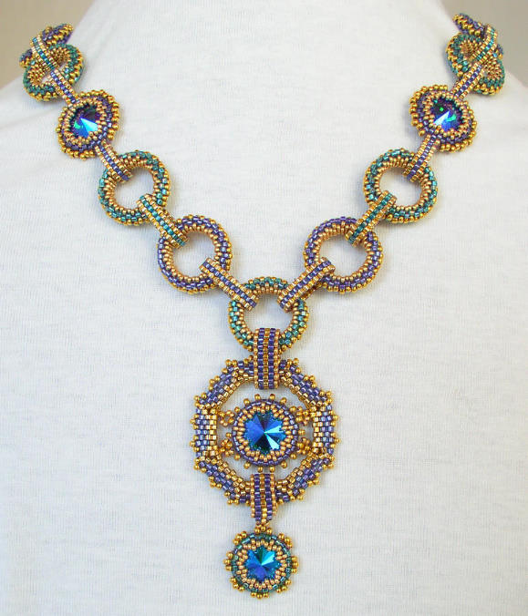 Circle Medley Necklace Bead kit Gold