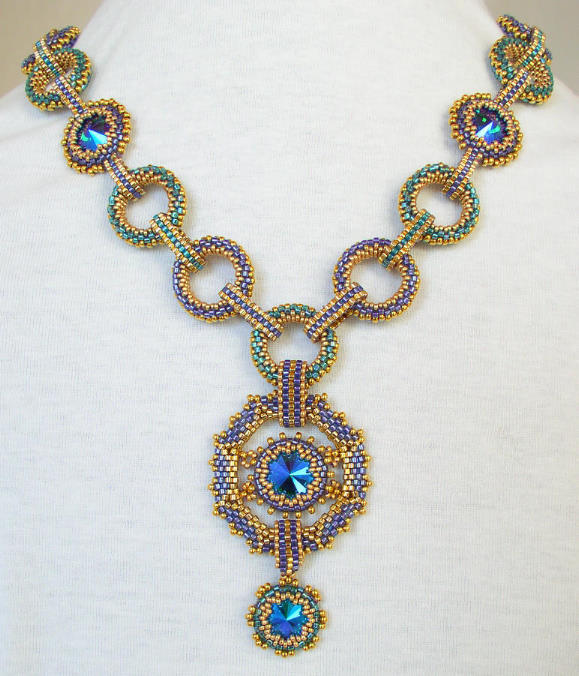 Circle Medley Necklace Bead kit Gold