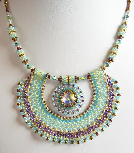 Beaded Jewelry Lace Pendant