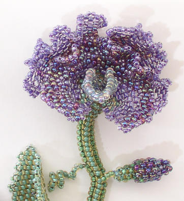 Sweet Pea Necklace Bead kit purple