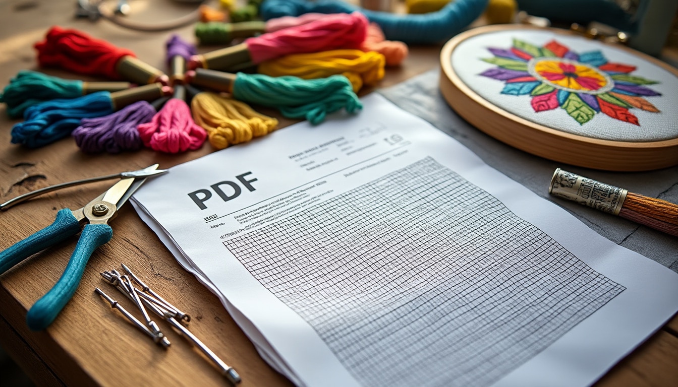 Grille point de croix gratuite pdf : le modèle et son mode d’emploi