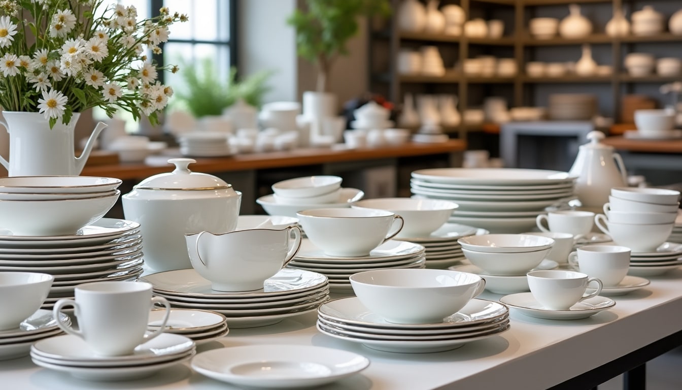 Magasin d&rsquo;usine porcelaine de Limoges blanche : ce que ça change