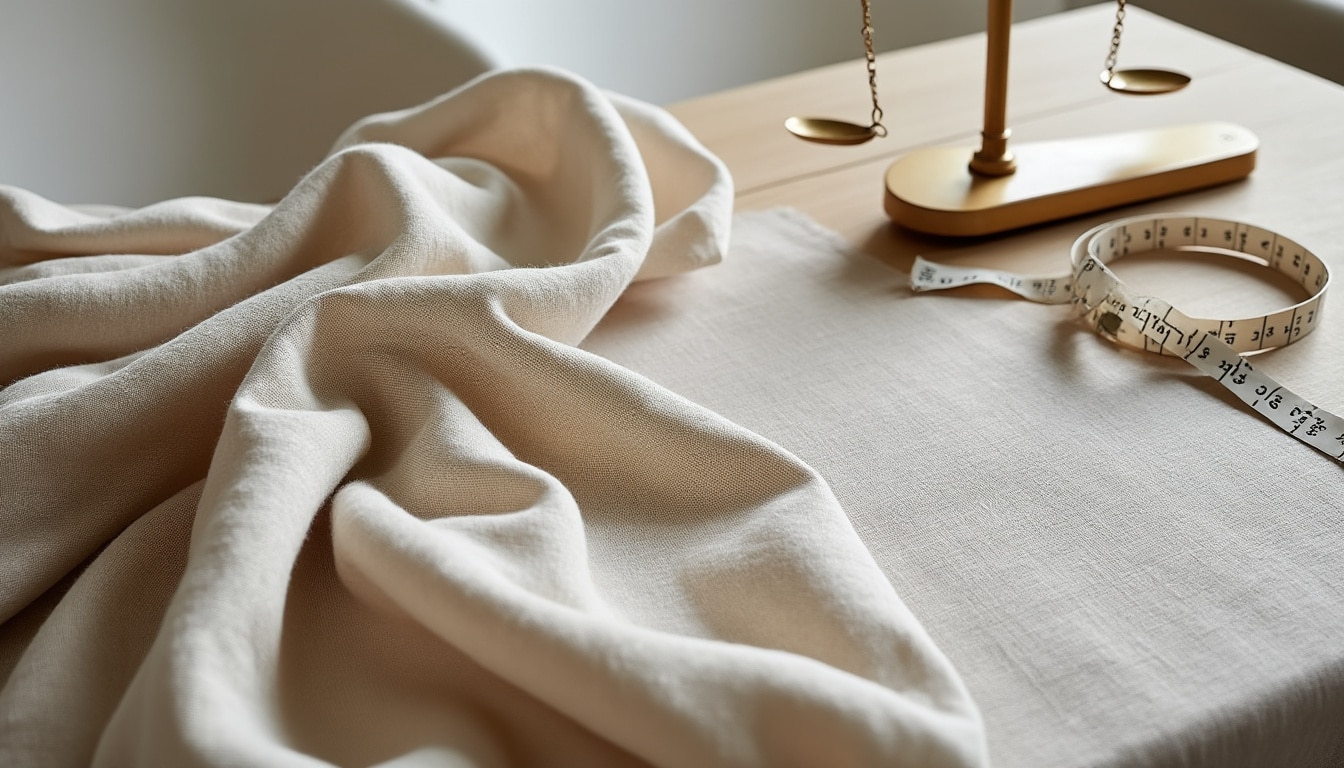 Grammage et armure d&rsquo;un linge de table : ce que les chiffres disent