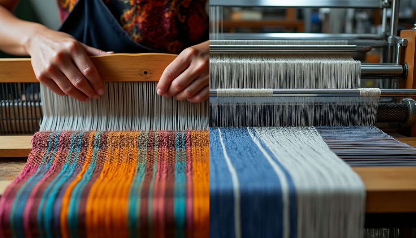 Tissage main et tissage machine : ce qui les distingue